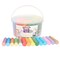 Colorations Jumbo Sidewalk Chalk - 50pc 4" x 1" Washable, Bright Colored Set for Kids - Draw on Classroom Chalkboard or Outdoor Playground - Bulk Supplies